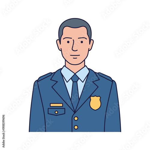 Police Officer In Uniform, Law Enforcement, Security, Authority, Public Service