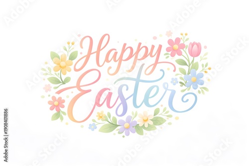 Happy Easter floral arrangement