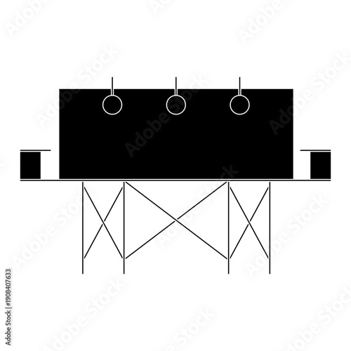 Modern Billboard Icon Set: Advertising, Promotion, Outdoor Marketing, Digital Display, Signboard, Poster, Urban Advertisement, Roadside Billboard, Large Display, Commercial Billboard.