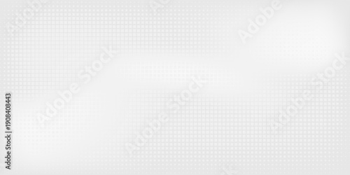 Vector dot white gray wave light technology texture background. Abstract big data digital concept art simple