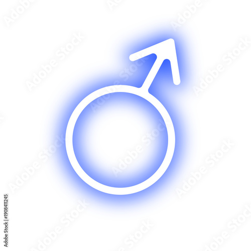 Neon Erectile Dysfunction Symbol 