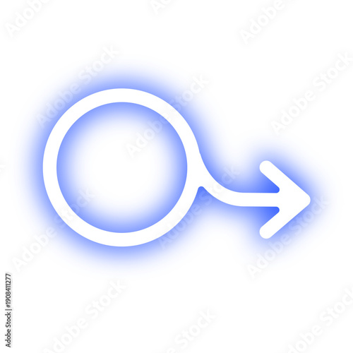 Neon Erectile Dysfunction Symbol 
