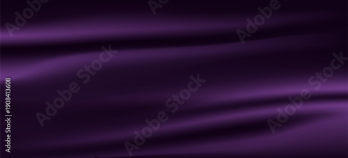 Black red purple silk satin background. Copy space for text or product. Wavy soft folds on shiny fabric. Luxurious magenta background. Valentine,Christmas, Anniversary,Black Friday.Web banner.Top view