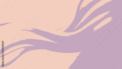 Abstract swirls of lavender and peach tones artistic brushstrokes on canvas