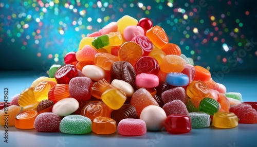 Pile Of Dolly Mixture Pick And Mix Sweets