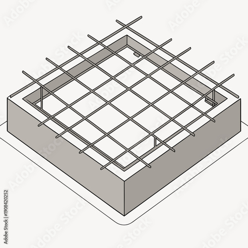 Concrete Slab and Reinforcement Structure Diagram