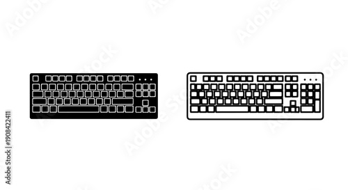 Full Size Computer Keyboard Icon for Productivity and Gaming