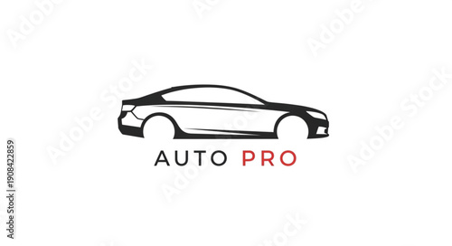 Sleek Car Logo Design Illustration.