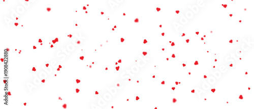 Red confetti scattered