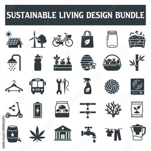 Sustainable living design bundle for eco friendly lifestyle