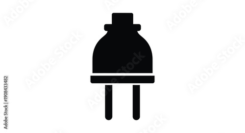 A stark black silhouette of a vintage street lamp showcasing its classic design and elegant form silhouette