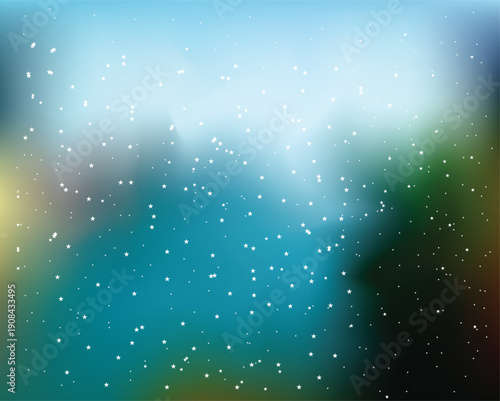 Night shining starry sky, blue space background with stars, cosmos . 