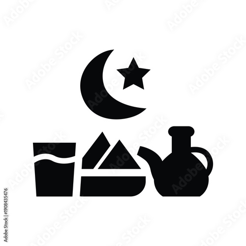  iftar solid icon illustration vector graphic.eps