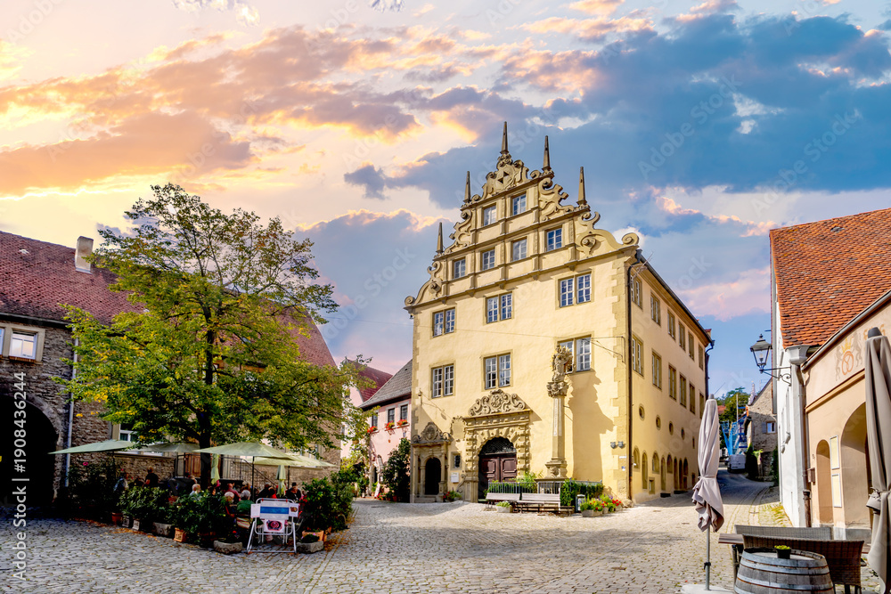 Naklejka premium Altstadt, Sulzfeld am Main, Deutschland 