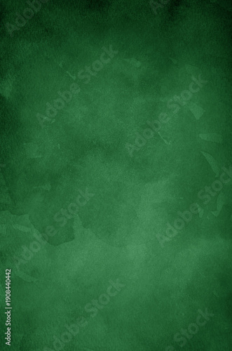 Abstract painted green watercolor background.