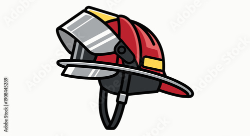 Firefighter Helmet with Visor and Protective Gear — Emergency Response Safety Equipment for Rescue Services