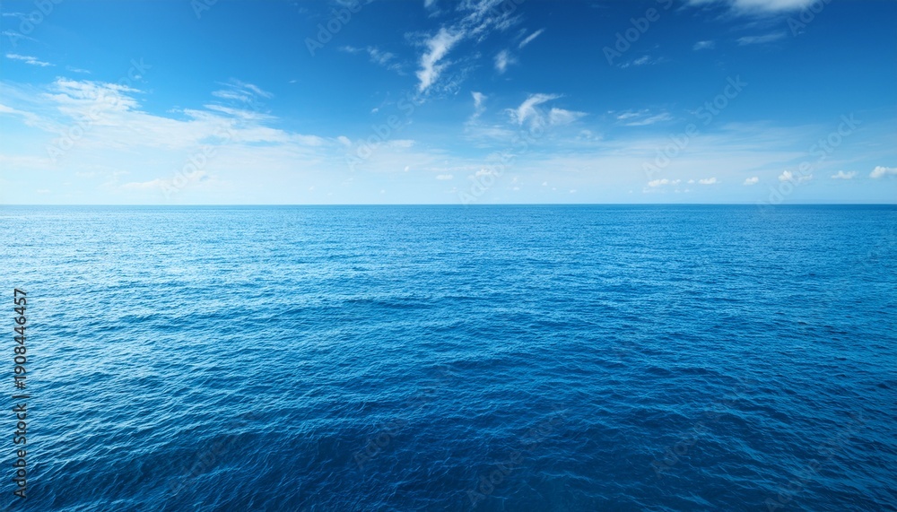 Obraz premium Serene Seascape Endless Blue Horizon