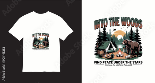 Into the woods find peace under the stars embrace wild spirit