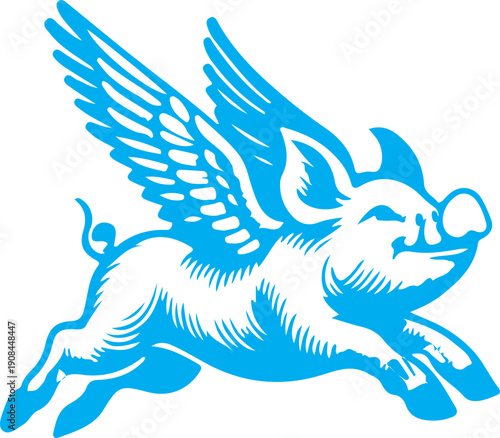 Vector illustration of a cartoon flying fox mammal head silhouette designed as a black tribal wildlife tattoo symbol or wild animal nature logo icon