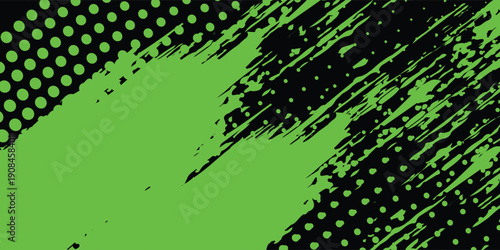 Intense Cyberpunk Aesthetic Background with Gritty Halftone Overlay