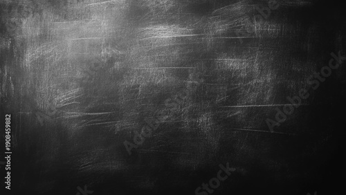 Black and white grunge. Distress overlay texture. Abstract surface dust and rough dirty wall background concept. Empty black chalkboard with smudges. Empty blackboard