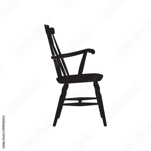 Stylish Chair silhouette vector illustration