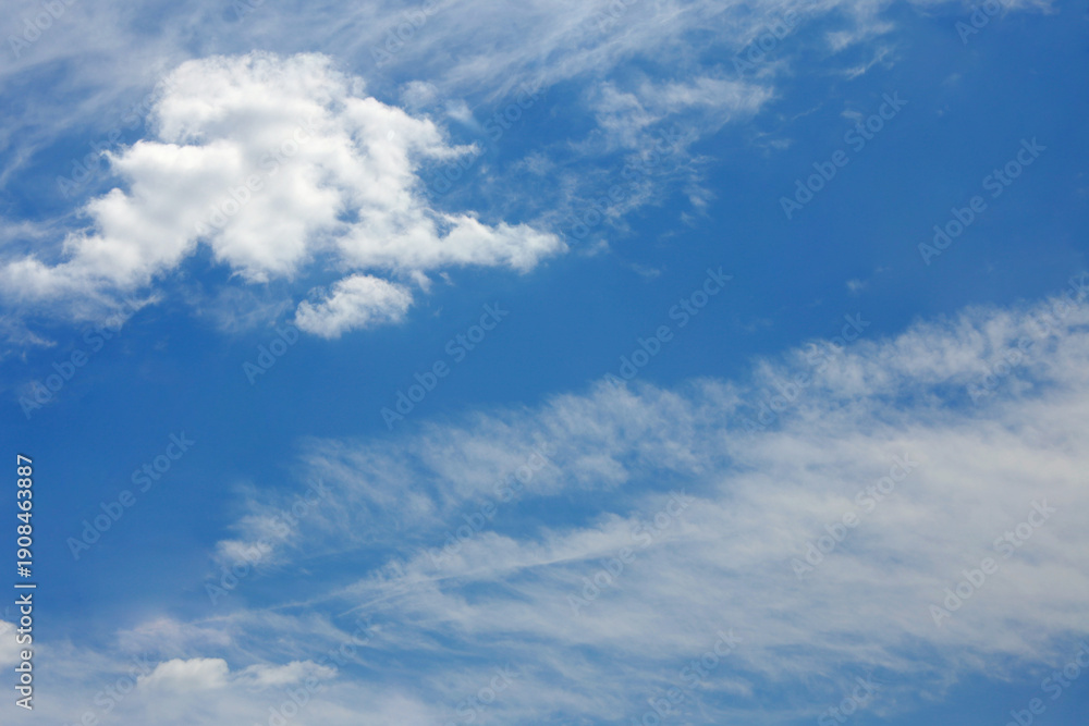 Obraz premium Blue sky with clouds