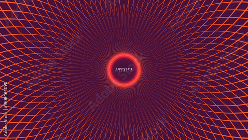 Abstract Circular Geometric Sunburst Grid Background