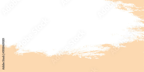 abstract peach and white watercolor brush stroke texture on a minimalist background with copy space for text