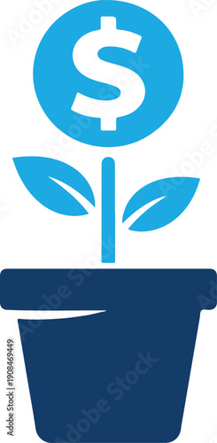 Sustainable Financial Growth and Investment Icon