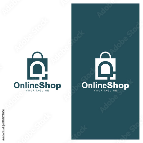 simple modern and iconic logo/icon for Happy Shopping