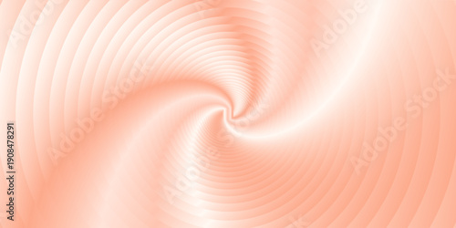 Strawberry cream yogurt swirl vortex background. Pale pink milk texture with spiral pattern, soft pastel colored abstract dairy product bg. Smoothie or ice cream decoration, food packaging element.