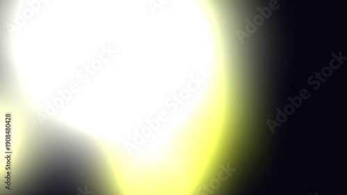 Bright Yellow and White Light Explosion.