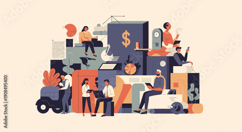 A sleek, modern headphone graphic evokes a sense of innovation and technology, perfect for tech marketing materials.