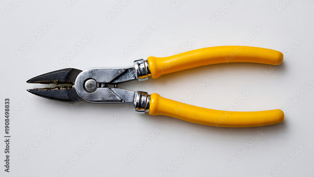 Obraz premium Pliers Open White Background