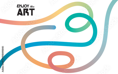 Vibrant abstract art enjoy the art colorful swirling lines seo