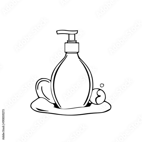 Valentines – Gifts & Romance (BW Outline) – spa massage oil outline