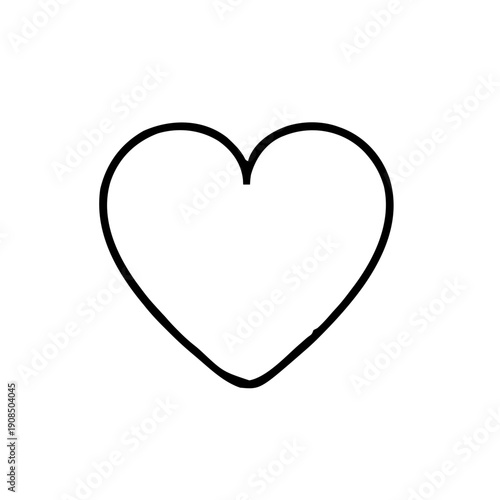 Valentines – Love Letters & Stationery (BW Outline) – postage stamp heart outline