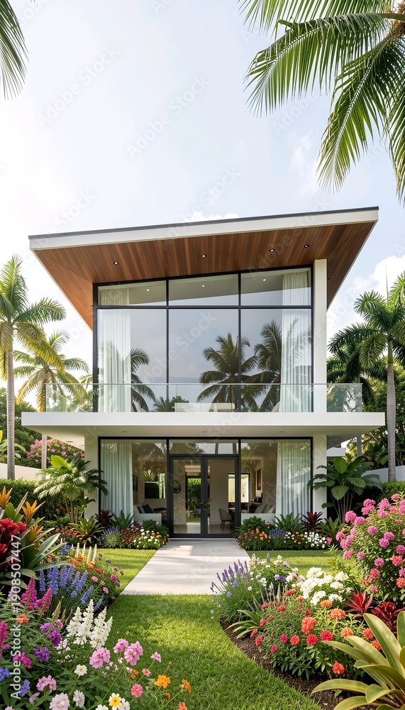Fototapeta premium tropical resort house