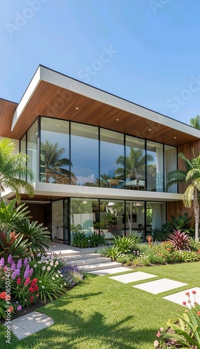 Wallpaper Mural luxury home on the beach Torontodigital.ca