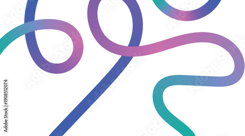 Curve Shape Color Lines,  Abstract Background with Wavy Line and Gradient, Gradient Line art background, Rainbow colorful wave isolated background illustration. 