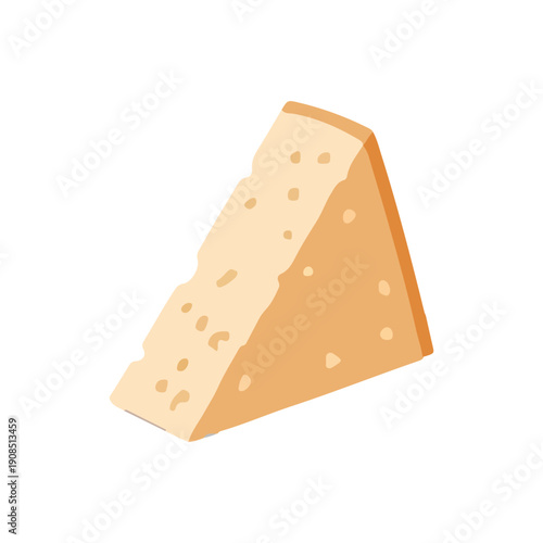 Cheese wedge illustration food icon