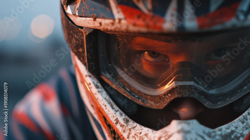 Dynamic motorcycle rider wearing protective helmet and gear in outdoor urban environment showcasing safety, adventure, speed, and lifestyle for outdoor sports enthusiasts