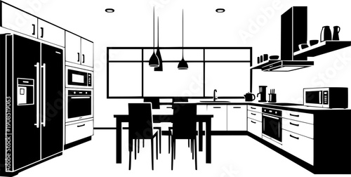 Kitchen - High Quality Vector Logo - Vector illustration ideal for T-shirt graphic
