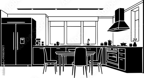 Kitchen - High Quality Vector Logo - Vector illustration ideal for T-shirt graphic
