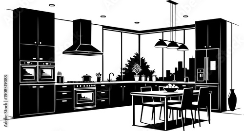 Kitchen - High Quality Vector Logo - Vector illustration ideal for T-shirt graphic
