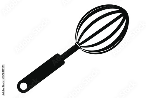 egg beater line art silhouette vector illustration