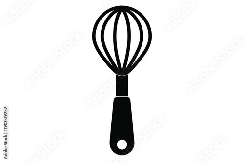 egg beater line art silhouette vector illustration