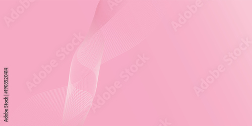 pink lines wave curves with smooth gradient abstract background. EPS 10
