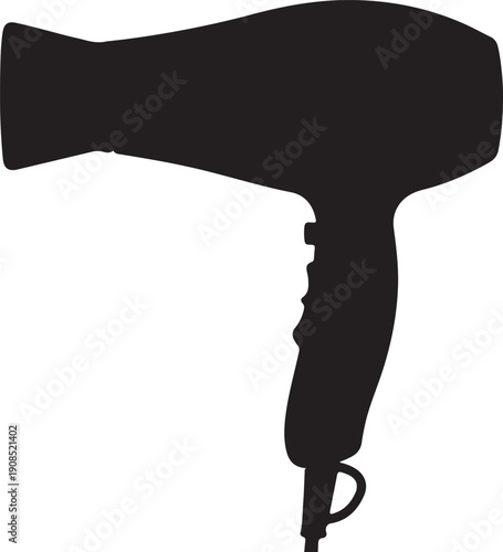 Hair Dryer Silhouette
